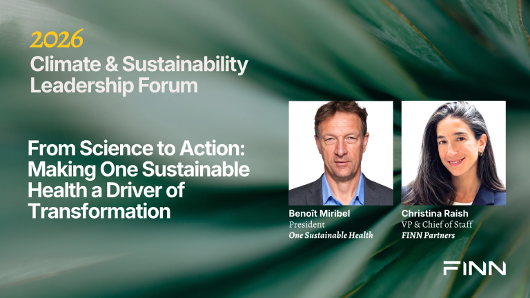Turning One Sustainable Health Into Measurable Action